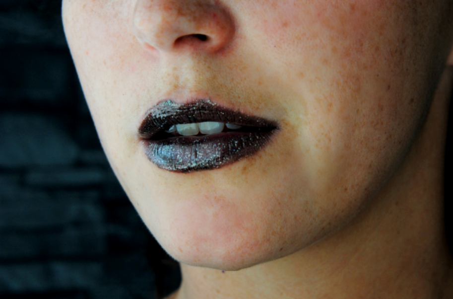 Black Glitter Lip Gloss