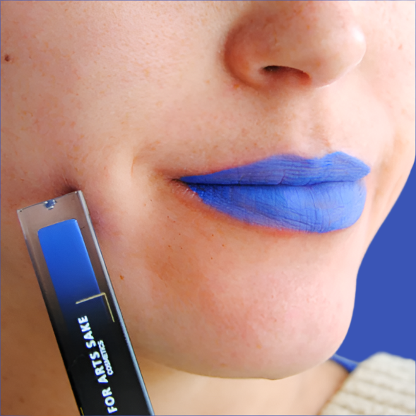Blue liquid hot sale lipstick