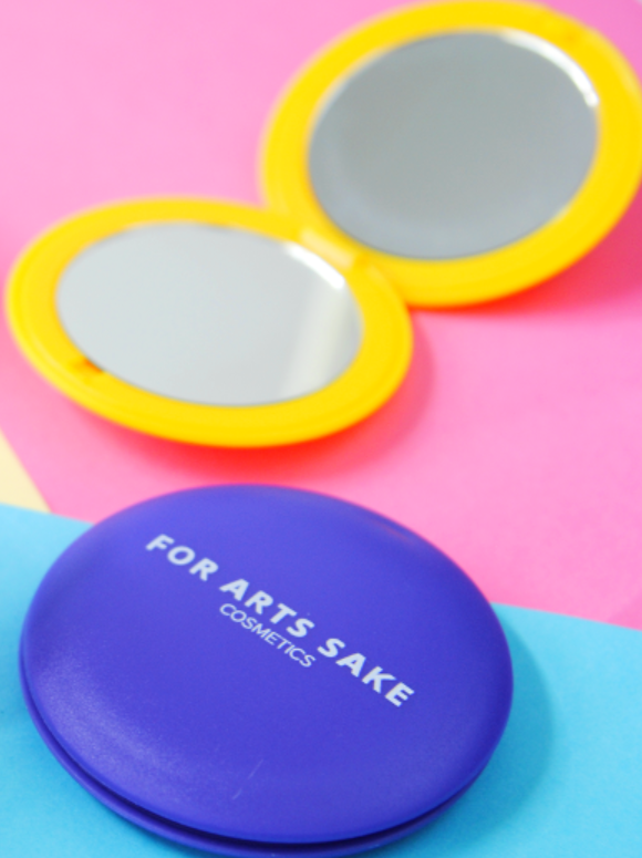 Yellow Compact Makeup Mirror