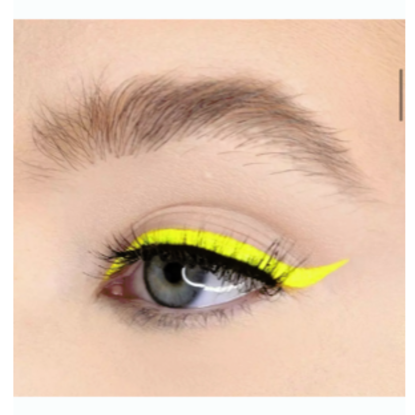 Yellow eyeliner on sale